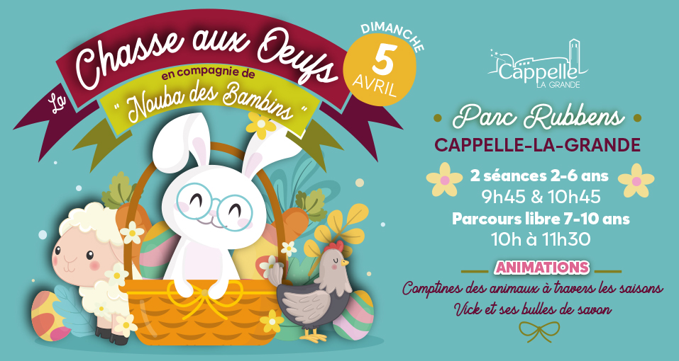 La Chasse aux oeufs en compagnie de "Nouba des bambins"