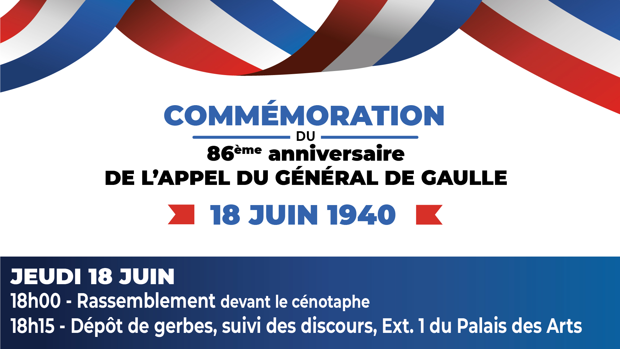 Commémoration du 18 juin 1940