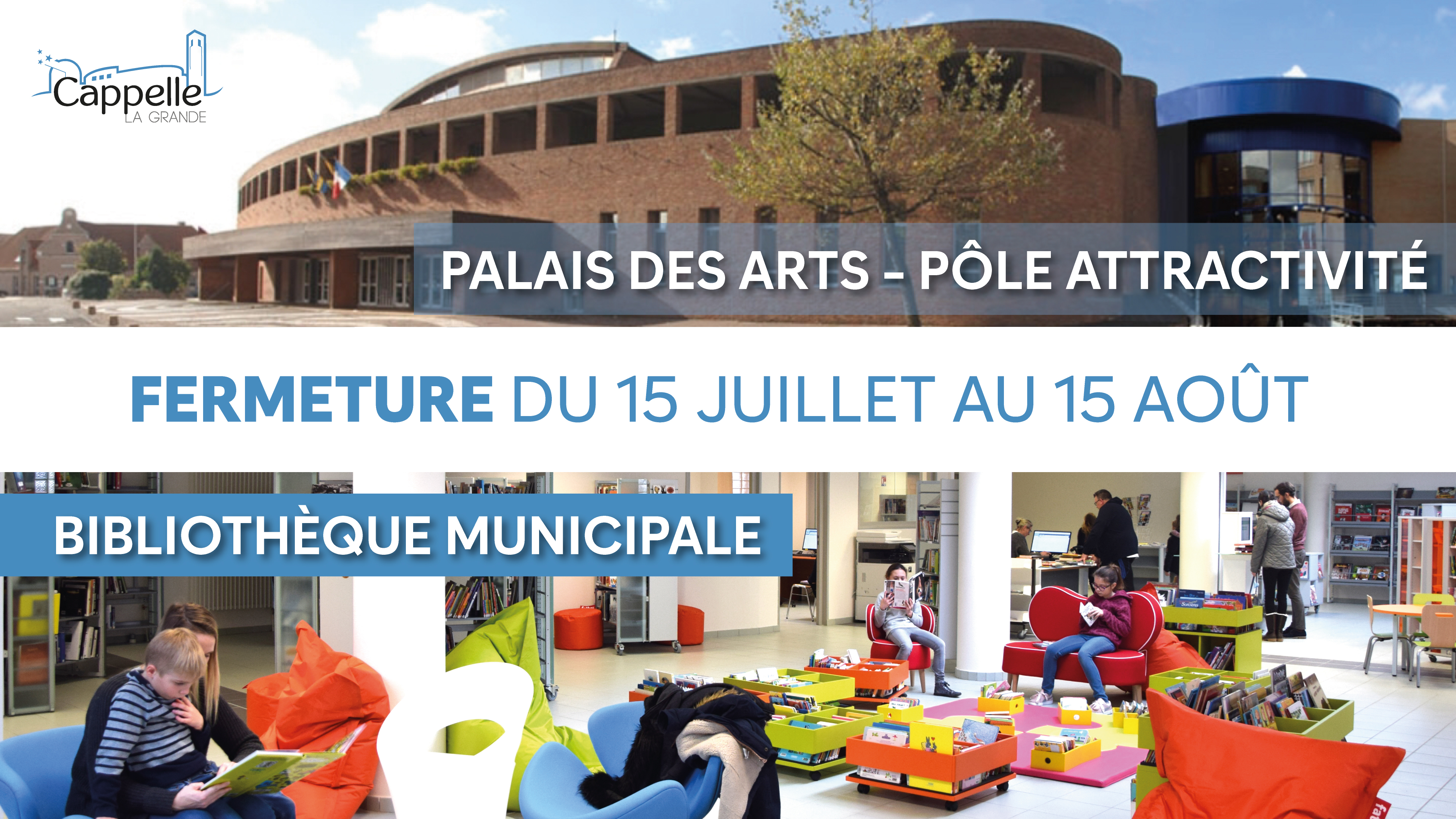Fermeture estivale du Palais des Arts
