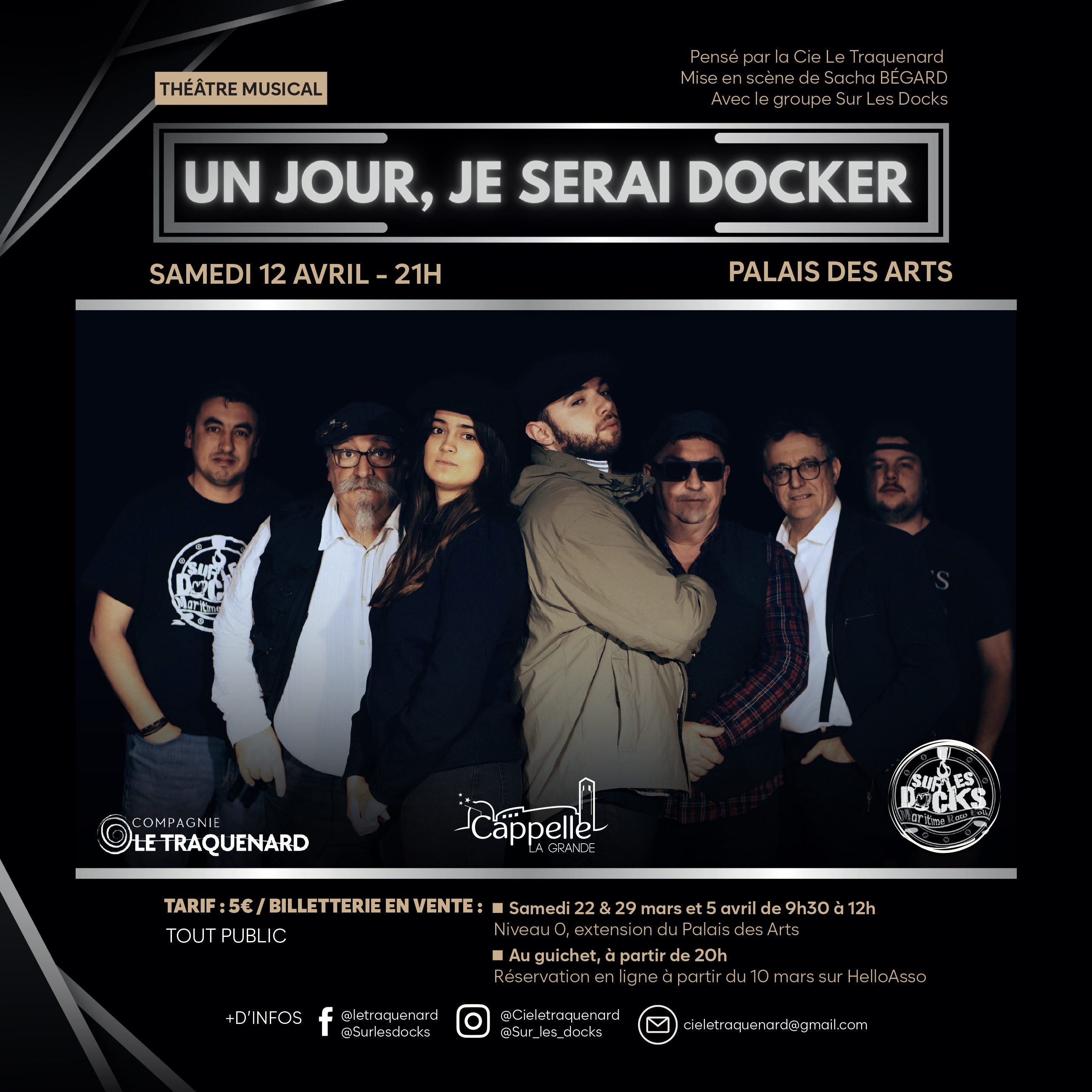 "Un jour, je serai docker" - théâtre musical par la Cie Le Traquenard