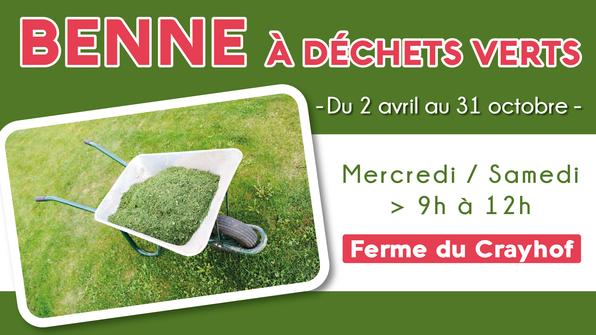 Benne à déchets verts