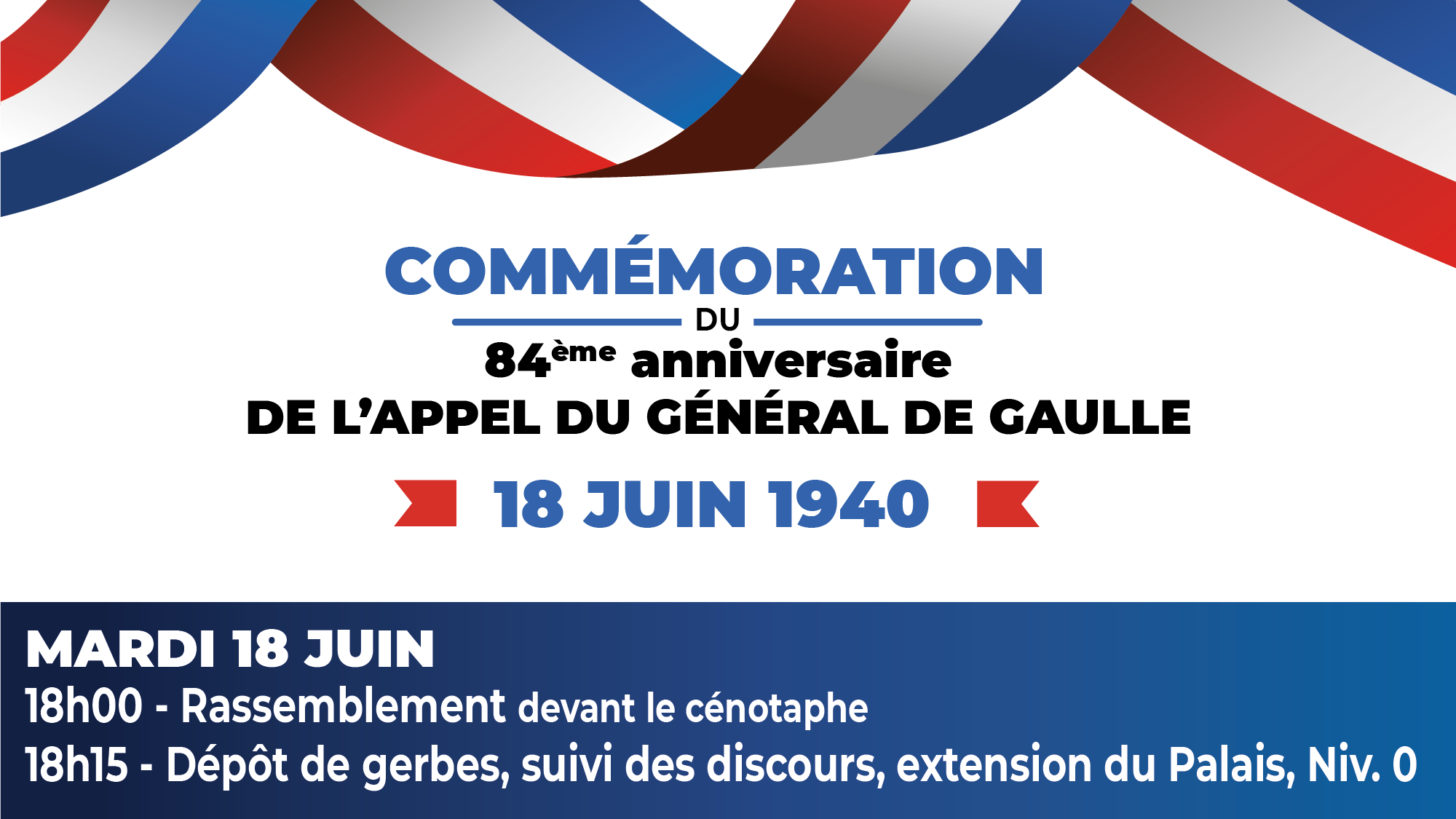 Commémoration du 18 juin 1940